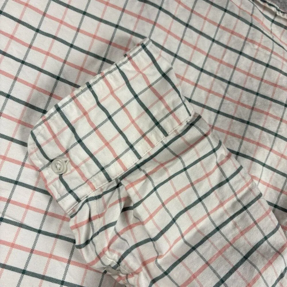 J.CREW Oxford Flex Slim Long Sleeve Button Down Striped Shirt Mens Large NWOT